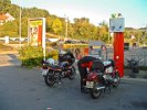 Tankstopp bei Agip